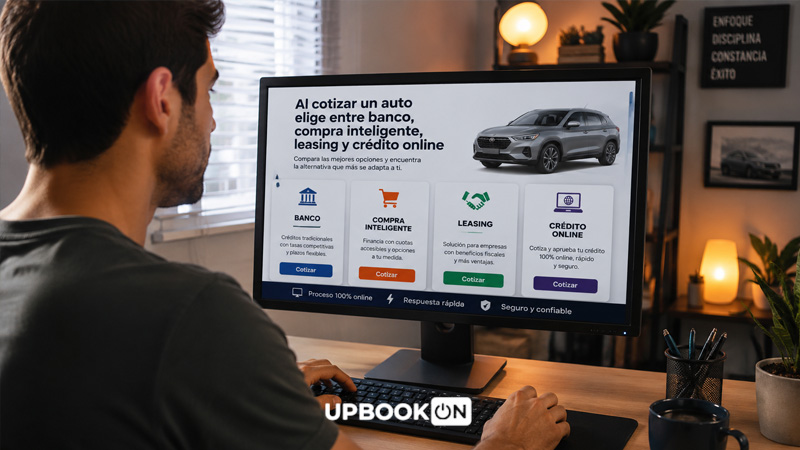 Evaluá distintas opciones de financiamiento antes de cotizar un auto.